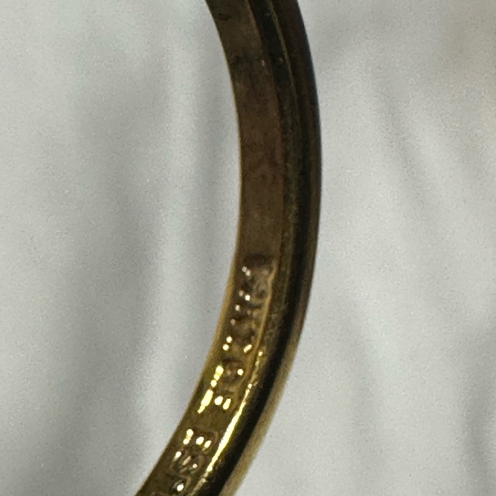 14k GP espo TYPO Vintage Gold Ring with missing stone - Picture 15 of 16